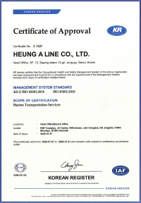 Safety and Health Management System Certificate